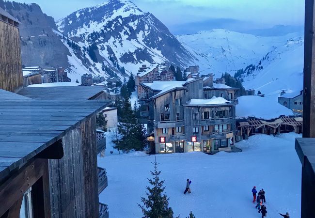 Vue du Chalet Chamois, hébergement de luxe 4 étoiles à Avoriaz, pour 6 personnes.